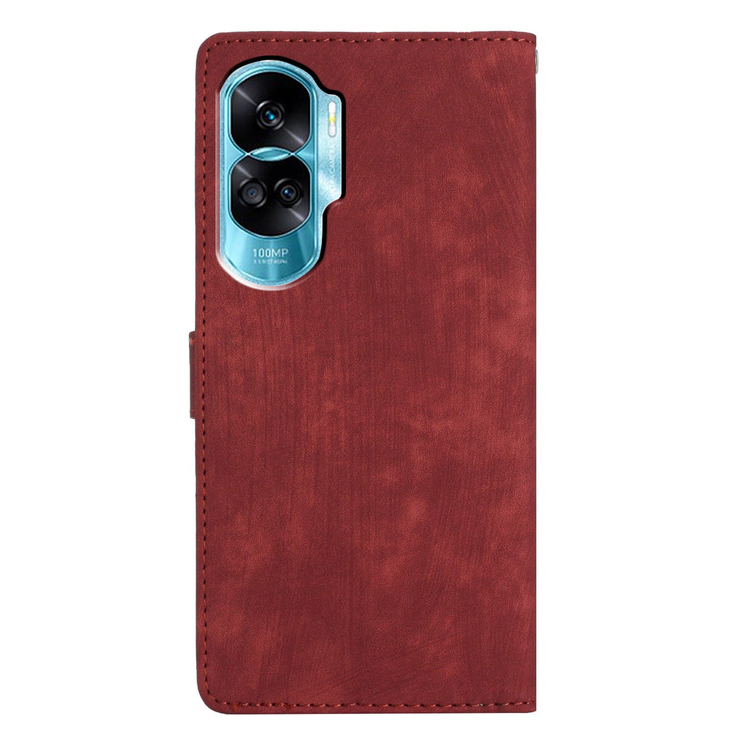 For Honor 90 Lite 5G / X50i 5G Case Solid Color PU Leather Wallet Phone Cover