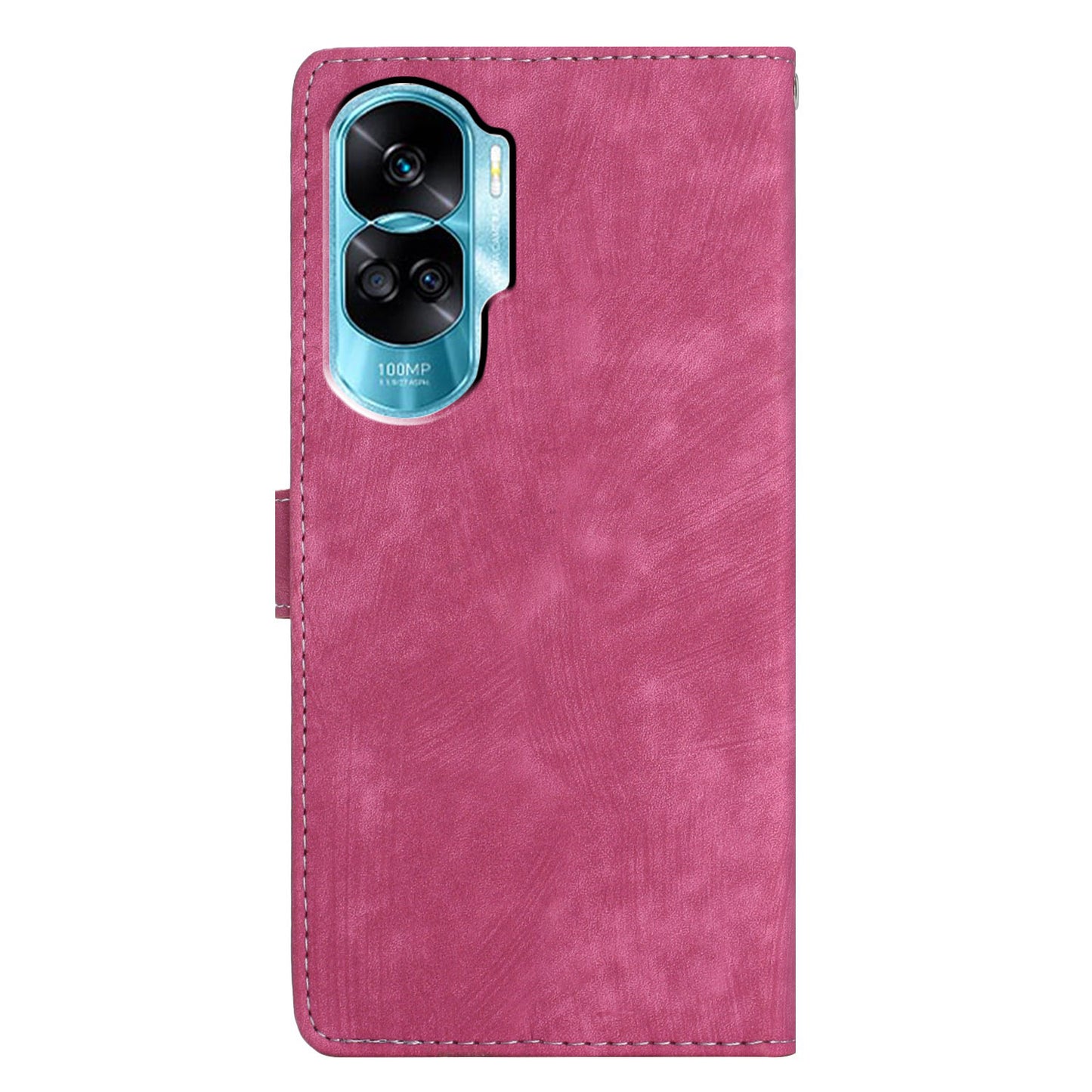 For Honor 90 Lite 5G / X50i 5G Case Solid Color PU Leather Wallet Phone Cover