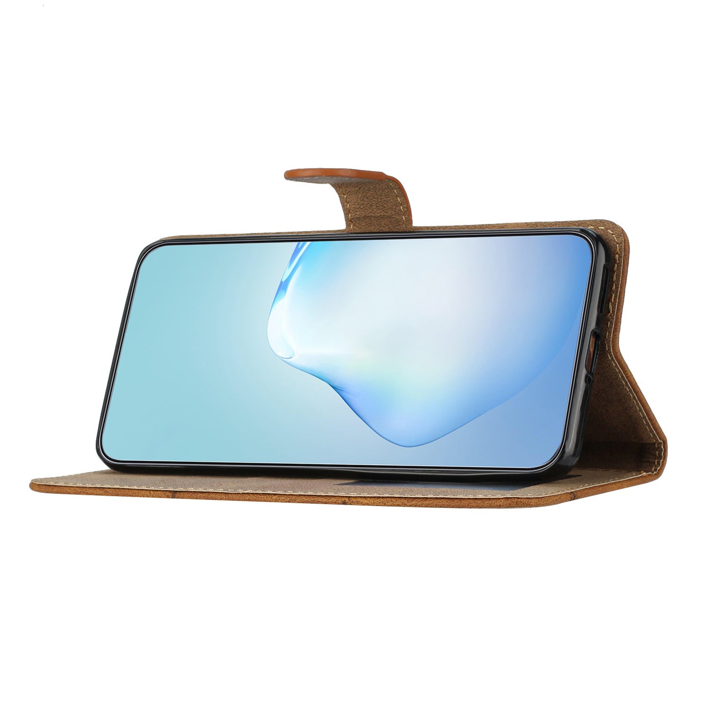 For Huawei Mate 60 Pro Crazy Horse Texture PU Leather Wallet Stand Case Imprinted Lines Phone Cover