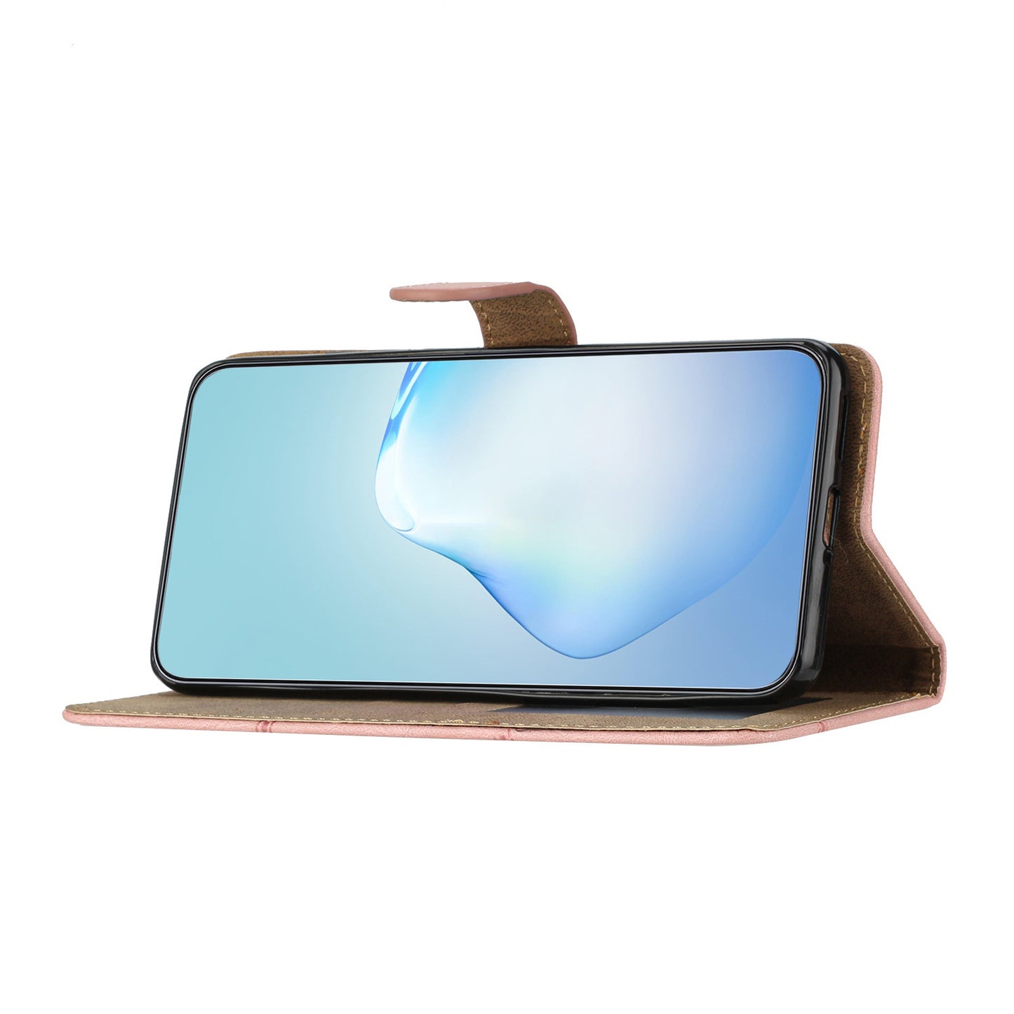 For Huawei Mate 60 Wallet Stand Phone Case Crazy Horse Texture PU Leather Imprinted Lines Cover