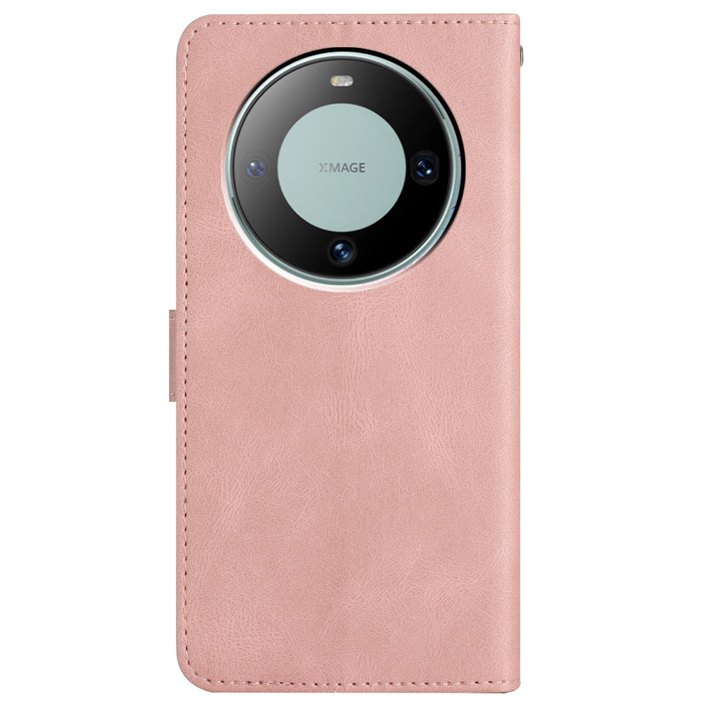 For Huawei Mate 60 Wallet Stand Phone Case Crazy Horse Texture PU Leather Imprinted Lines Cover