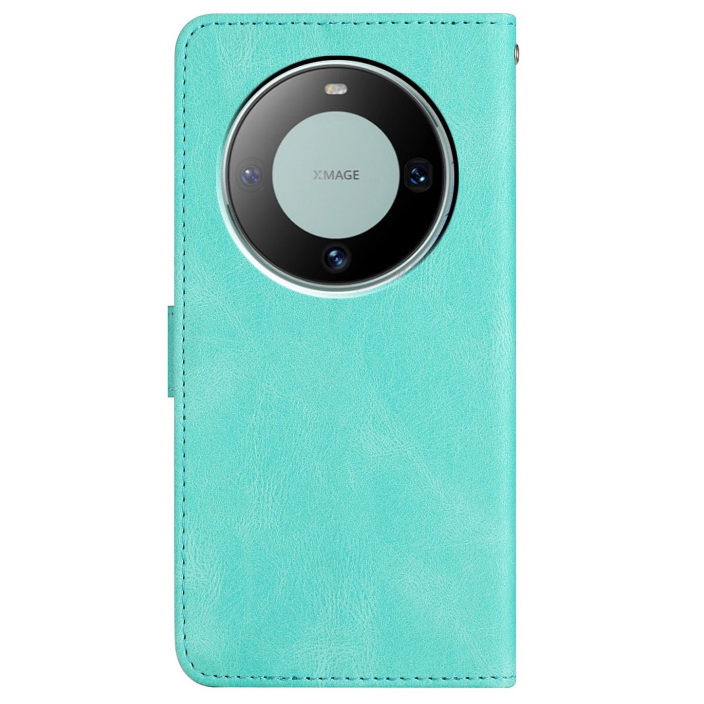 For Huawei Mate 60 Wallet Stand Phone Case Crazy Horse Texture PU Leather Imprinted Lines Cover