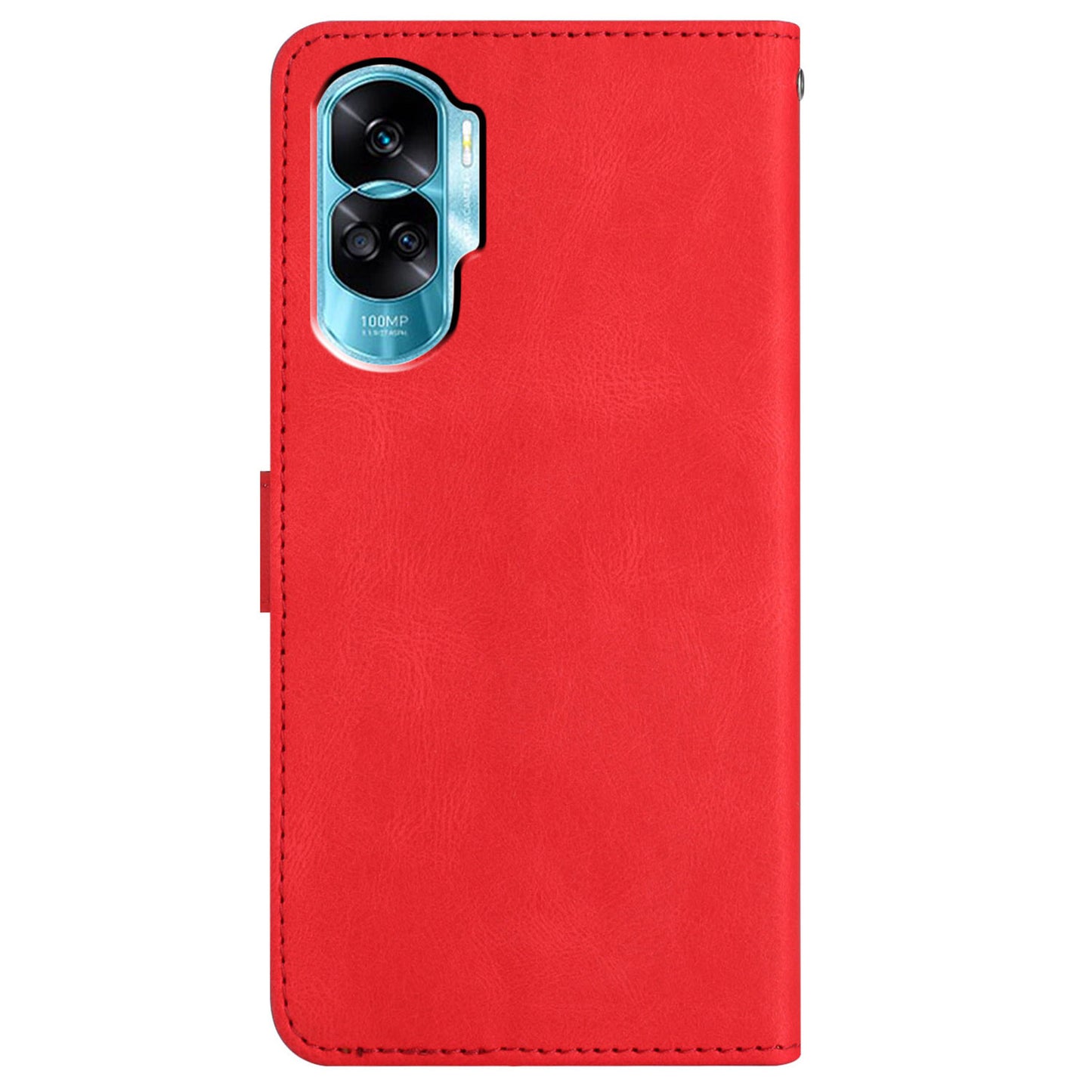For Honor 90 Lite 5G / X50i 5G Wallet Case Crazy Horse Texture Leather Phone Stand Cover Imprinted Lines