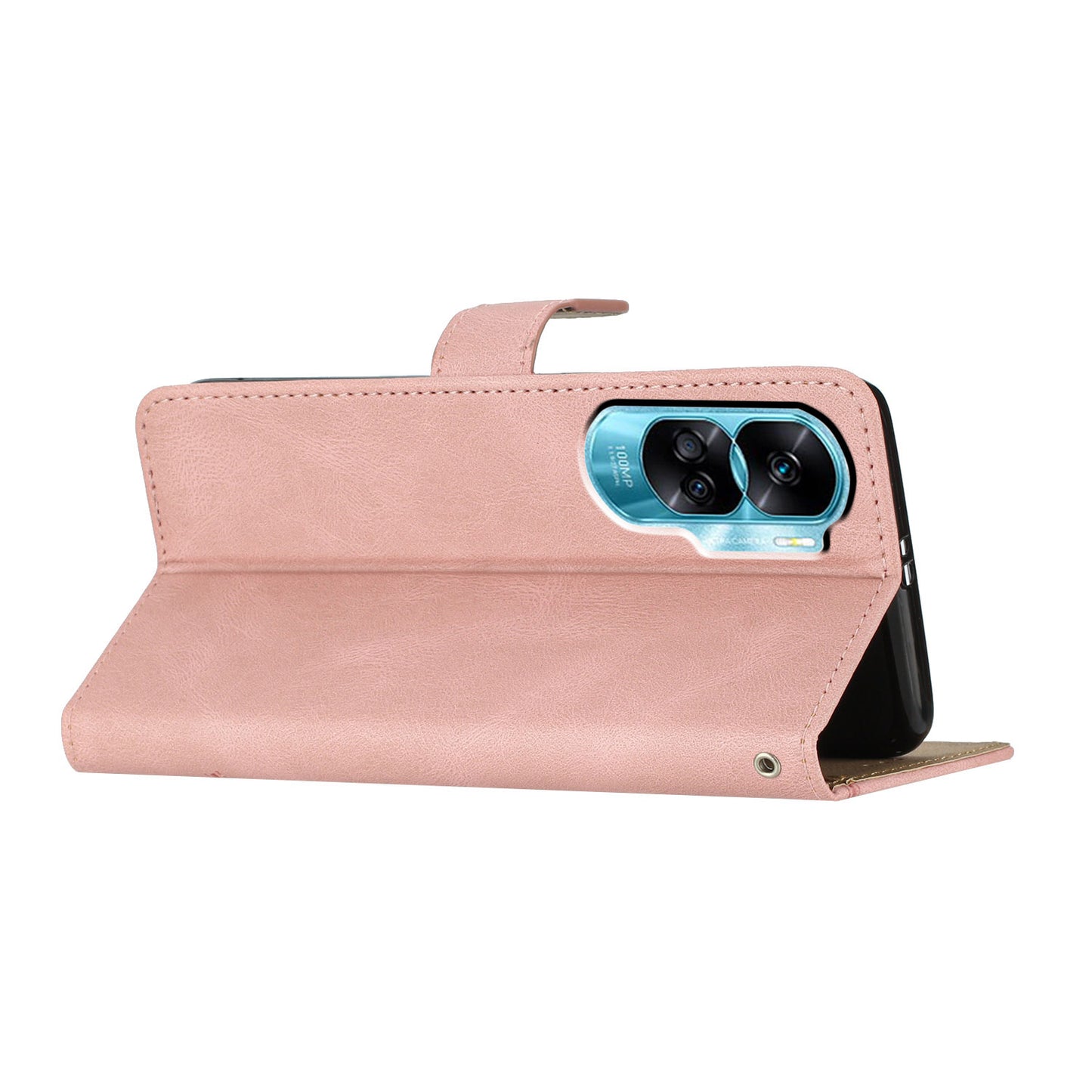 For Honor 90 Lite 5G / X50i 5G Wallet Case Crazy Horse Texture Leather Phone Stand Cover Imprinted Lines