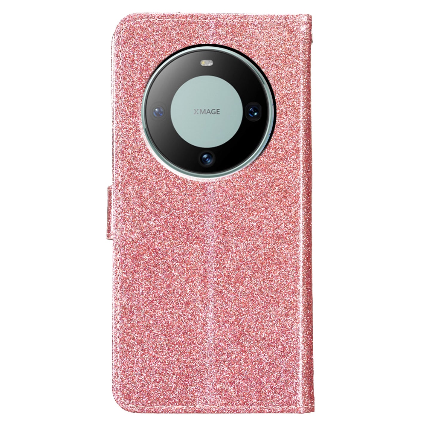 For Huawei Mate 60 Glitter PU Leather Case Anti-scratch Wallet Stand Phone Cover