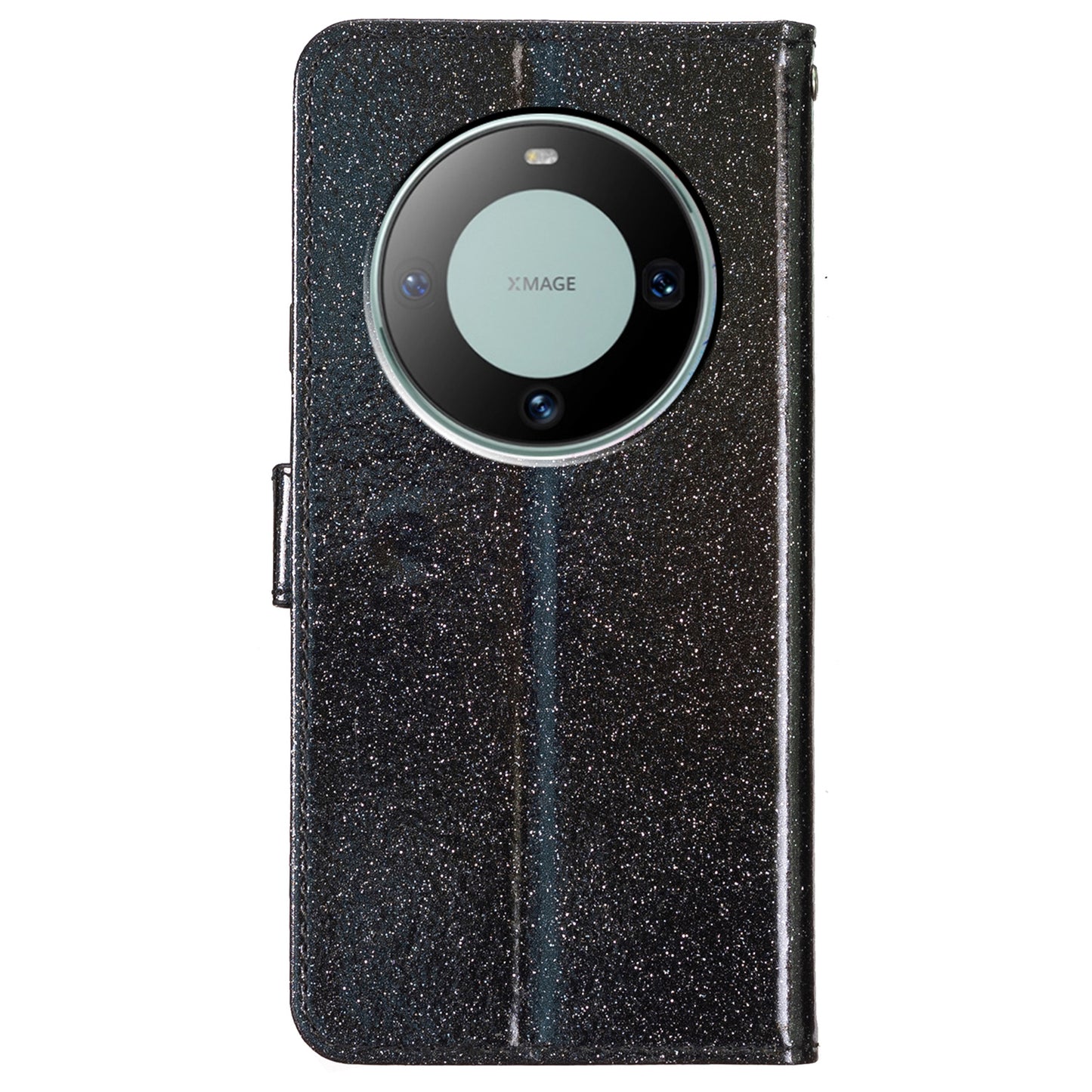 For Huawei Mate 60 Pro Glittery PU Leather Phone Case Anti-fall Wallet Stand Cover