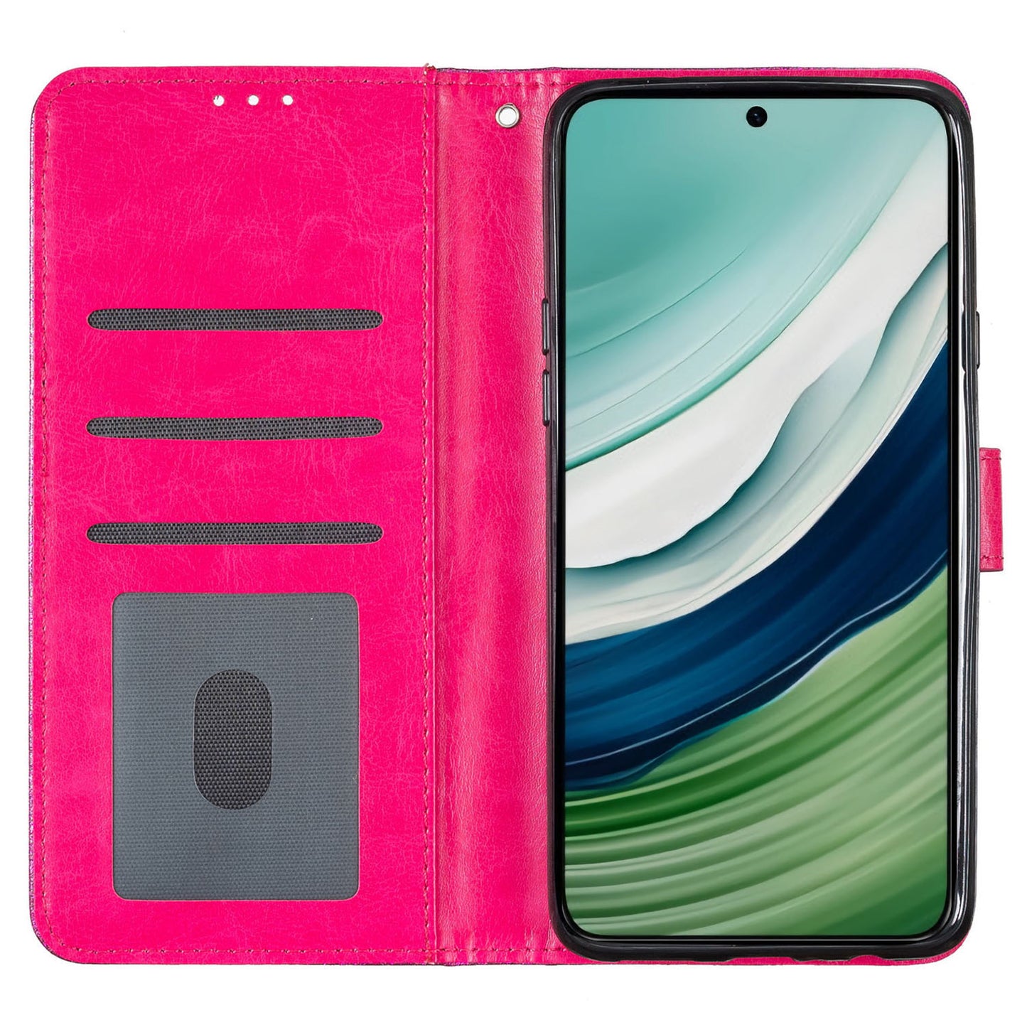For Huawei Mate 60 Pro Glittery PU Leather Phone Case Anti-fall Wallet Stand Cover
