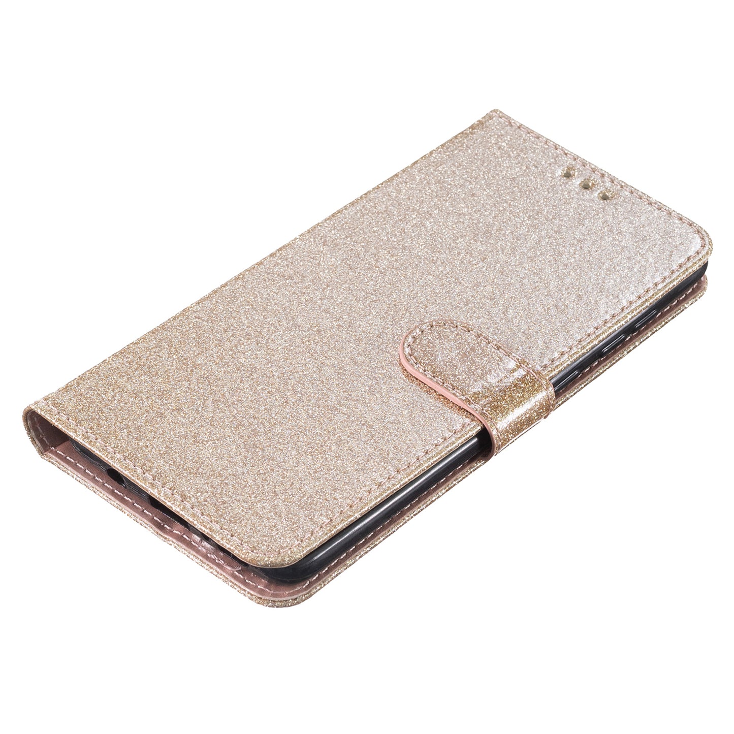 For Huawei Mate 60 Pro Glittery PU Leather Phone Case Anti-fall Wallet Stand Cover