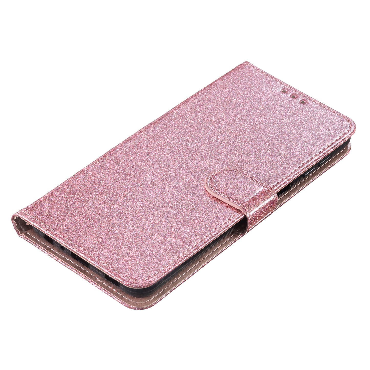 For Huawei Mate 60 Pro Glittery PU Leather Phone Case Anti-fall Wallet Stand Cover