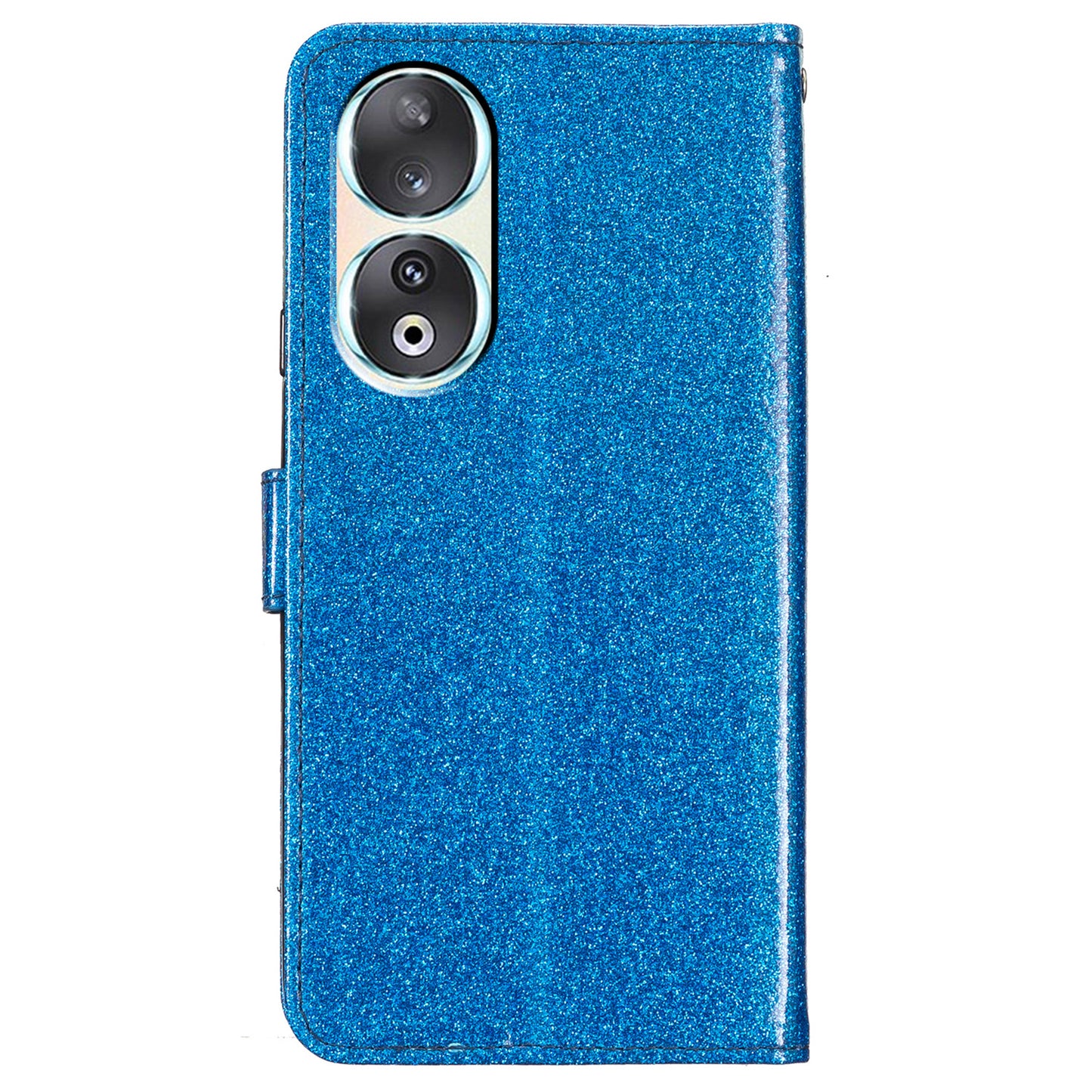 For Honor 90 Glittery PU Leather Wallet Stand Case Shockproof Phone Cover