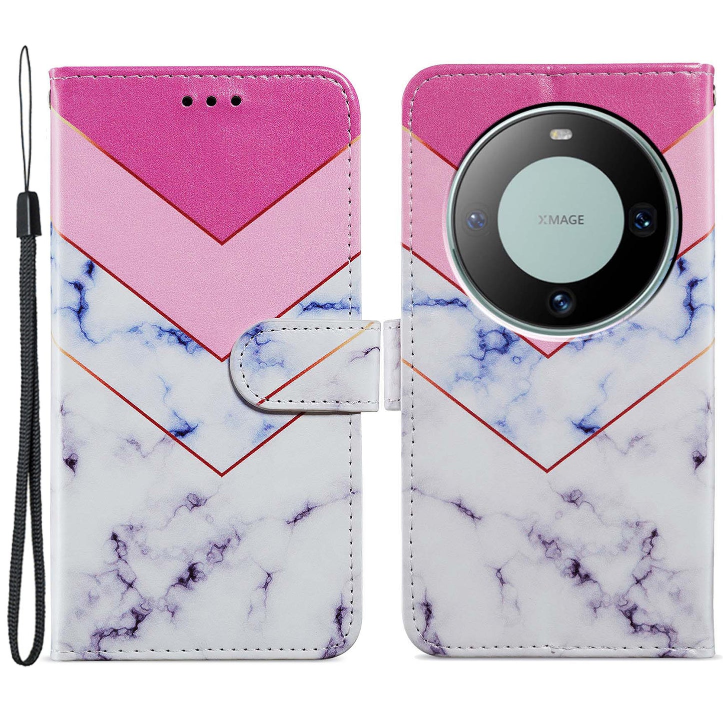 For Huawei Mate 60 Pro Case Flip Leather Wallet Pattern Printing Phone Cover