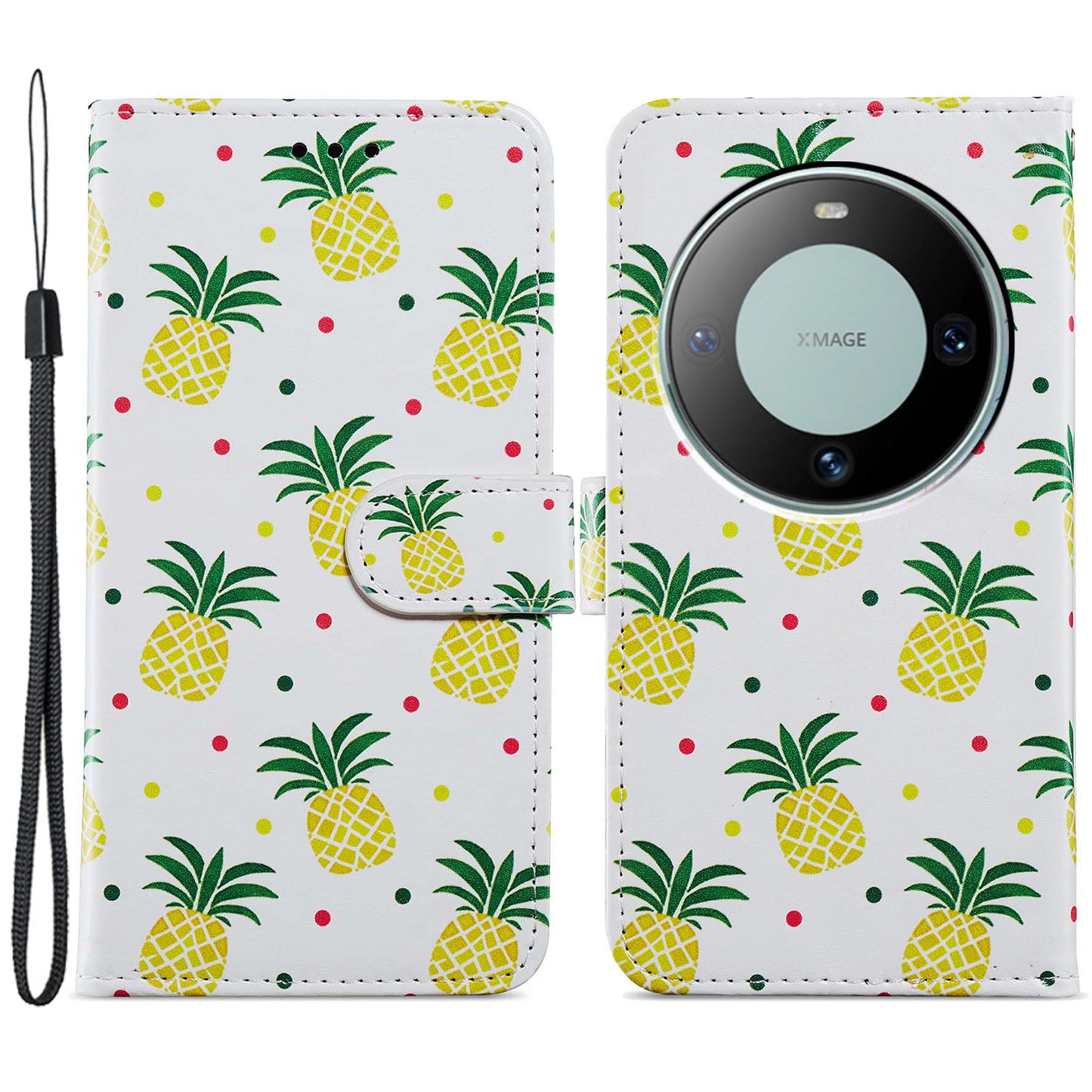 For Huawei Mate 60 Pro Case Flip Leather Wallet Pattern Printing Phone Cover