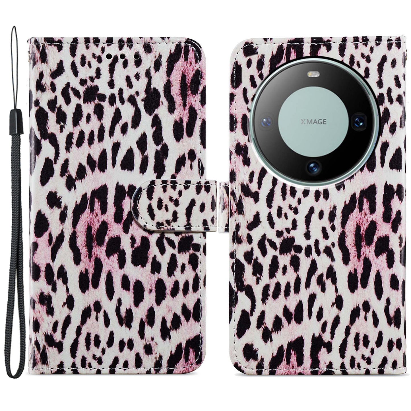 For Huawei Mate 60 Pro Case Flip Leather Wallet Pattern Printing Phone Cover