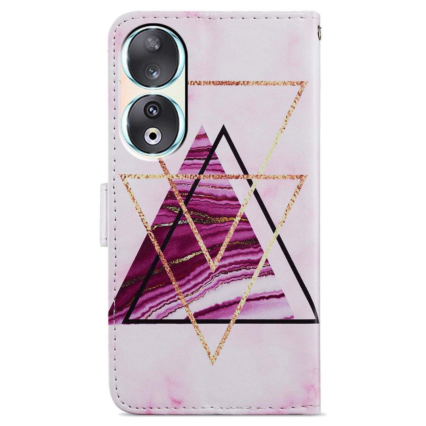 For Honor 90 Wallet Case Printed Pattern PU Leather Flip Stand Cover