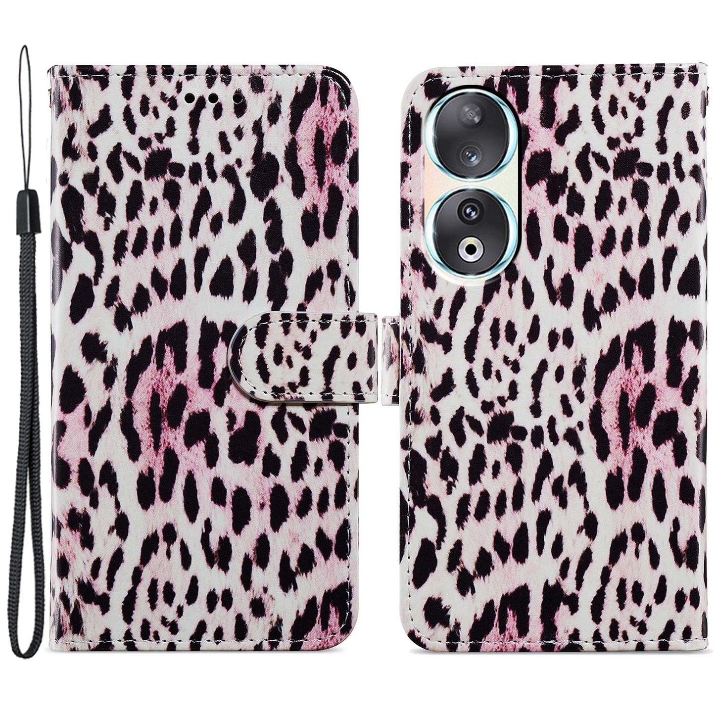For Honor 90 Wallet Case Printed Pattern PU Leather Flip Stand Cover