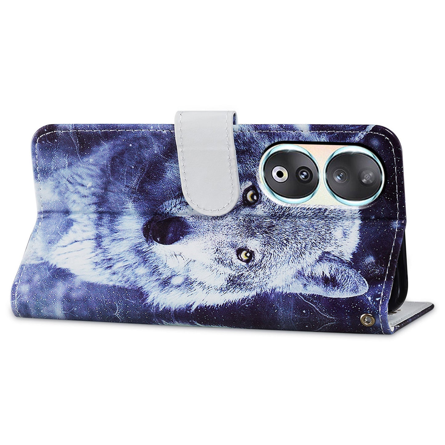 For Honor 90 Wallet Case Printed Pattern PU Leather Flip Stand Cover