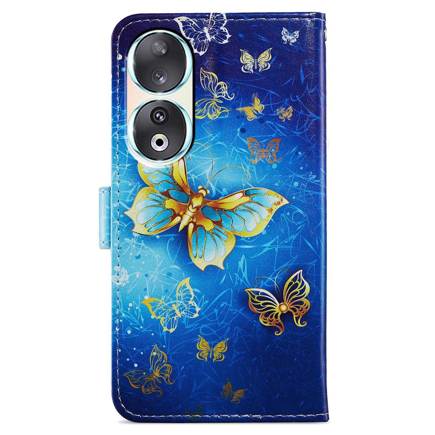 For Honor 90 Wallet Case Printed Pattern PU Leather Flip Stand Cover