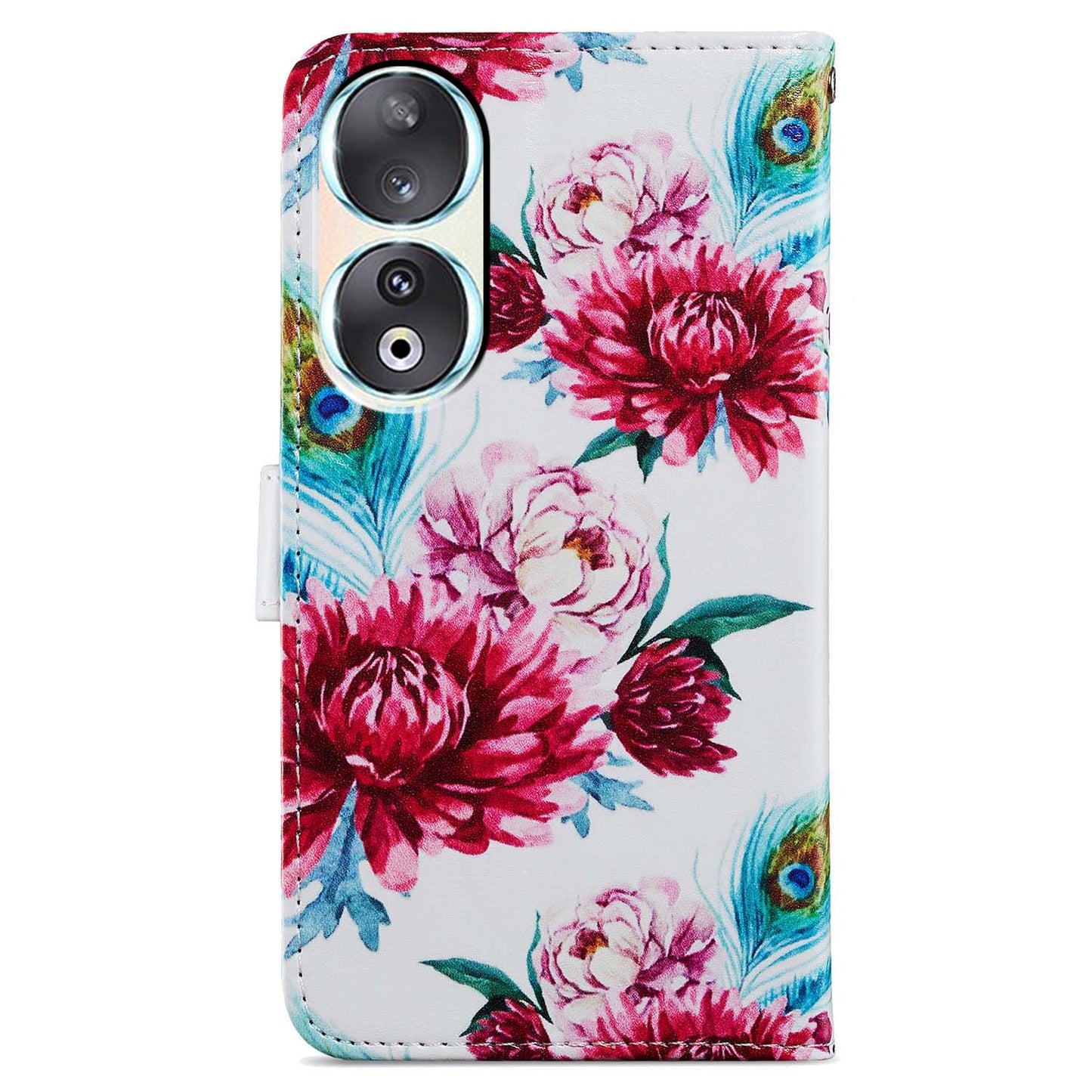 For Honor 90 Wallet Case Printed Pattern PU Leather Flip Stand Cover