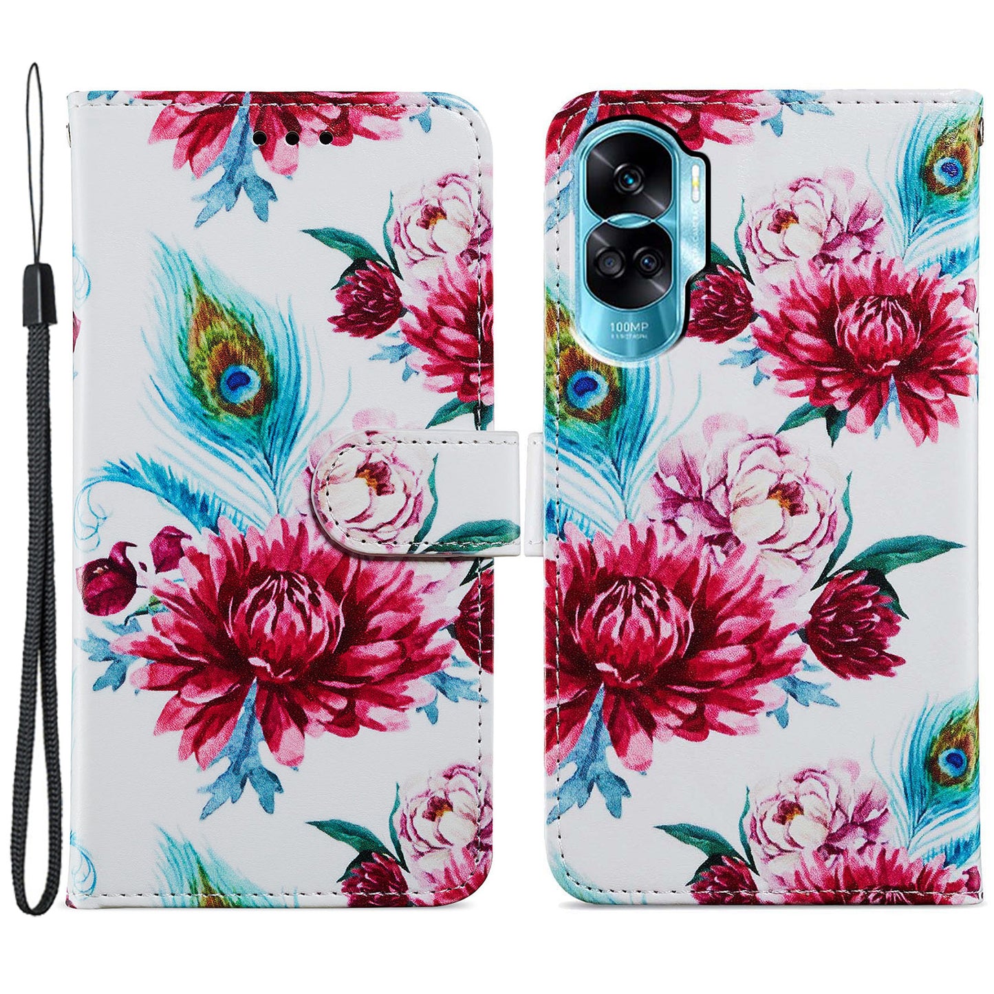 For Honor 90 Lite 5G / X50i 5G Case PU Leather Pattern Flip Wallet Phone Cover