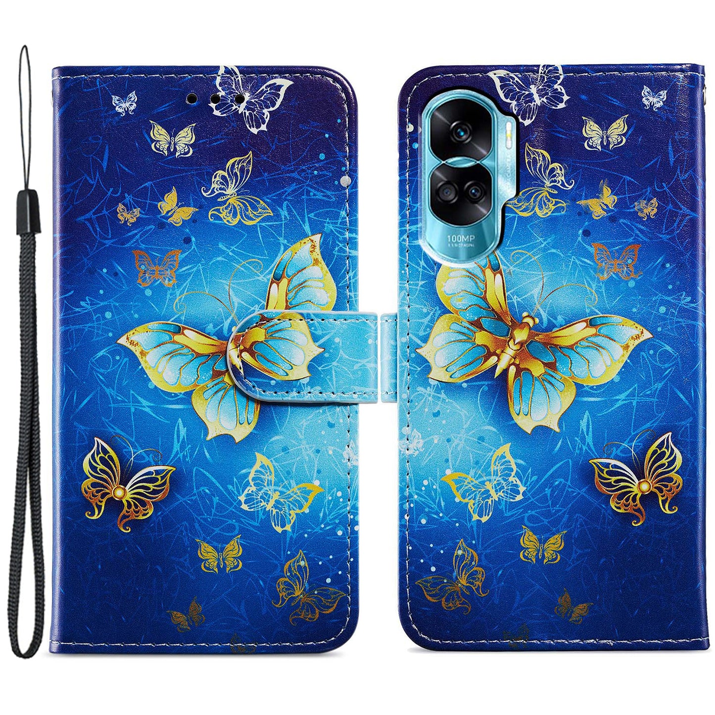 For Honor 90 Lite 5G / X50i 5G Case PU Leather Pattern Flip Wallet Phone Cover