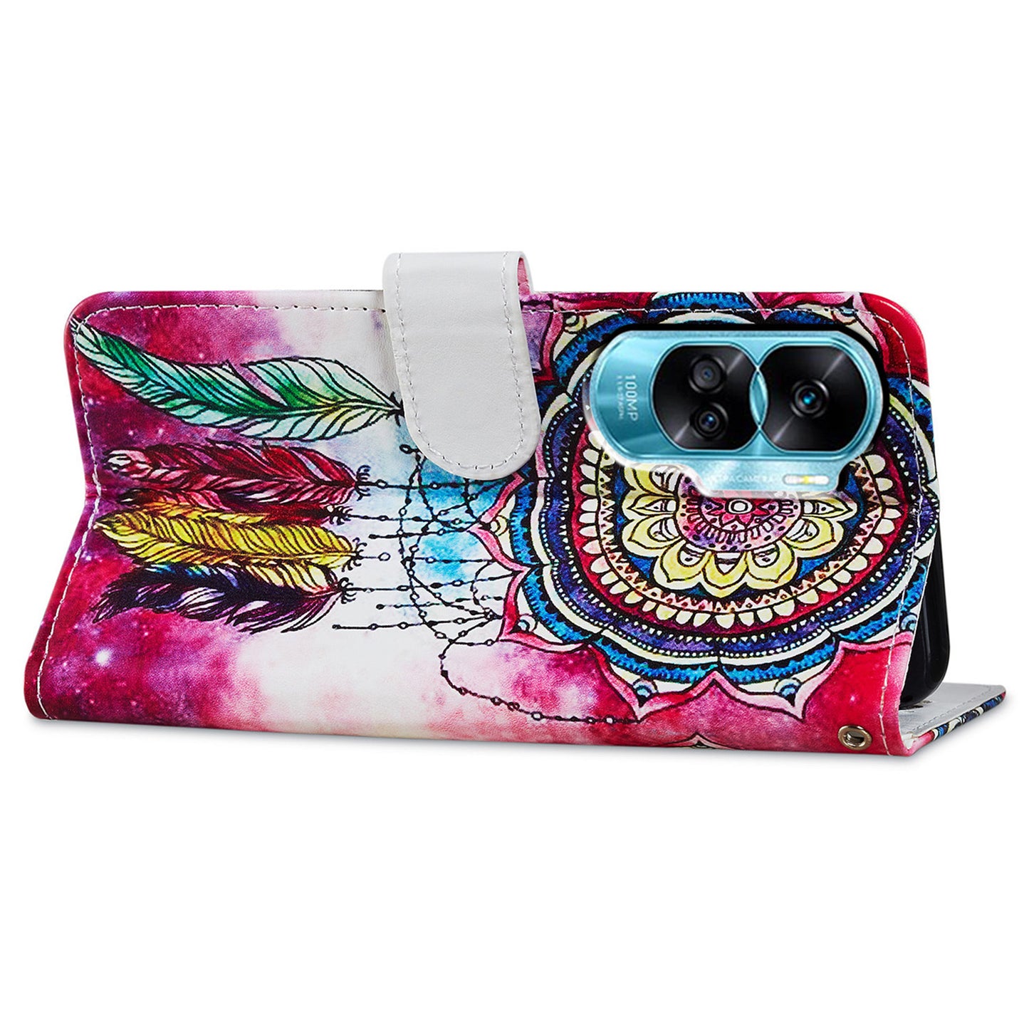 For Honor 90 Lite 5G / X50i 5G Case PU Leather Pattern Flip Wallet Phone Cover