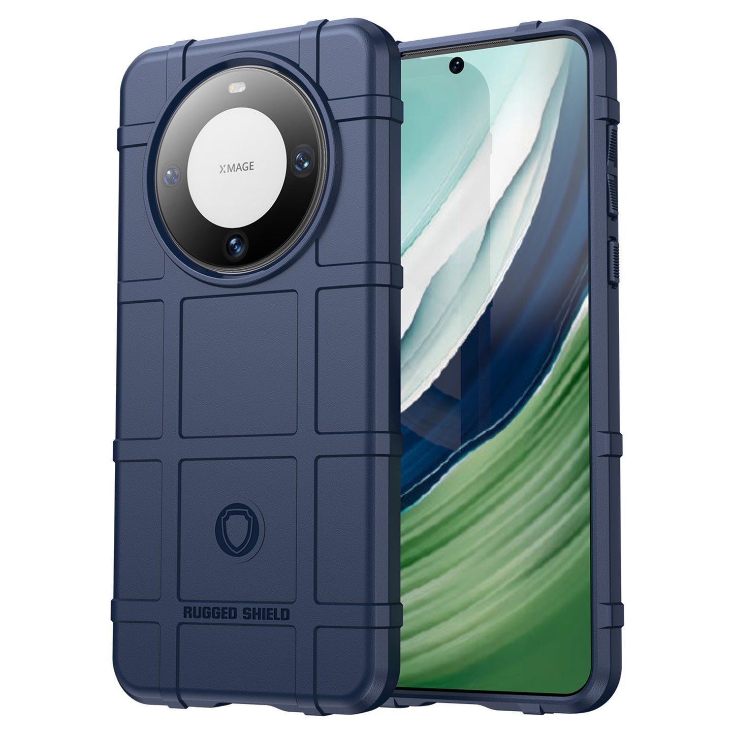 For Huawei Mate 60 Case Anti-scratch Square Grid Texture TPU Phone Protector