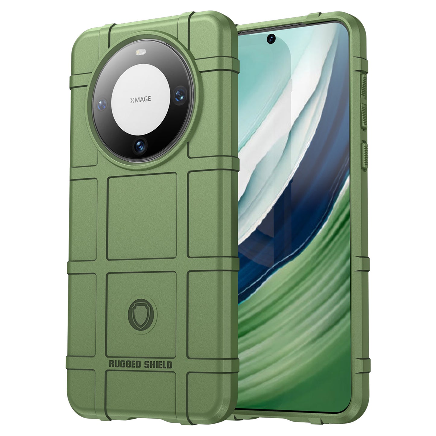 For Huawei Mate 60 Case Anti-scratch Square Grid Texture TPU Phone Protector