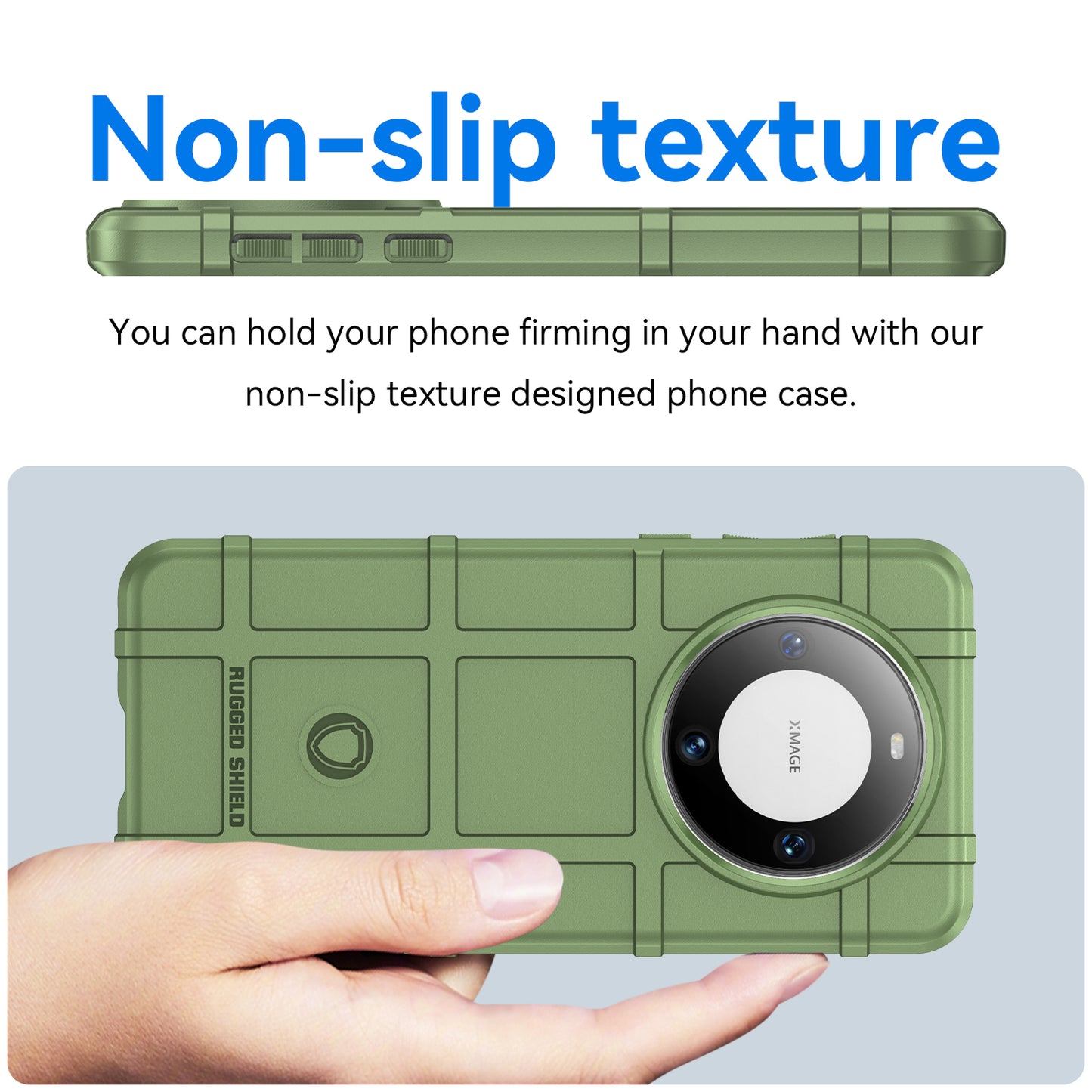 For Huawei Mate 60 Case Anti-scratch Square Grid Texture TPU Phone Protector