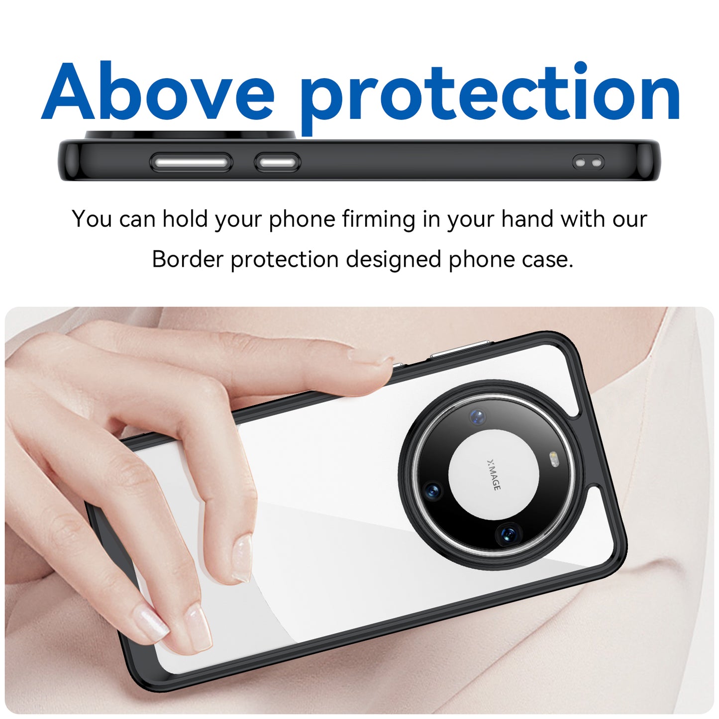 For Huawei Mate 60 Pro Case TPU+Acrylic Drop-proof Phone Cover