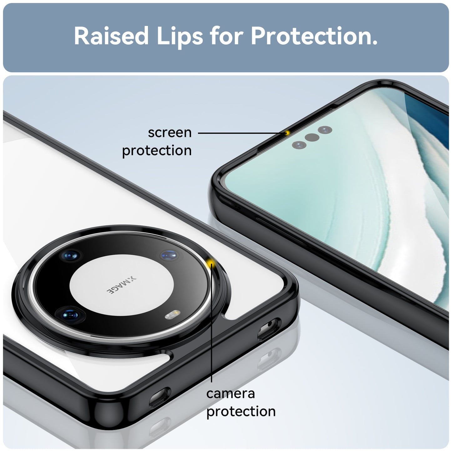 For Huawei Mate 60 Pro Case TPU+Acrylic Drop-proof Phone Cover