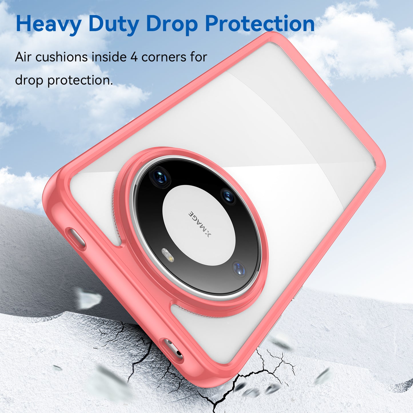 For Huawei Mate 60 Pro Case TPU+Acrylic Drop-proof Phone Cover