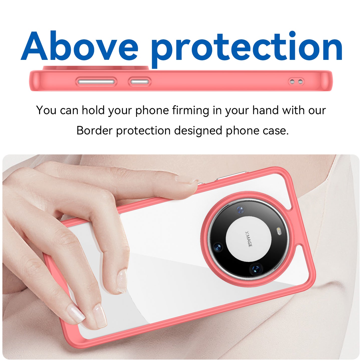 For Huawei Mate 60 Pro Case TPU+Acrylic Drop-proof Phone Cover