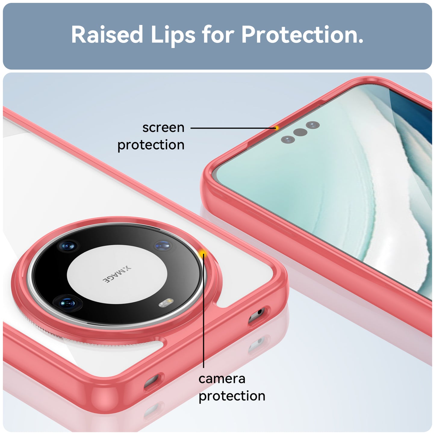 For Huawei Mate 60 Pro Case TPU+Acrylic Drop-proof Phone Cover