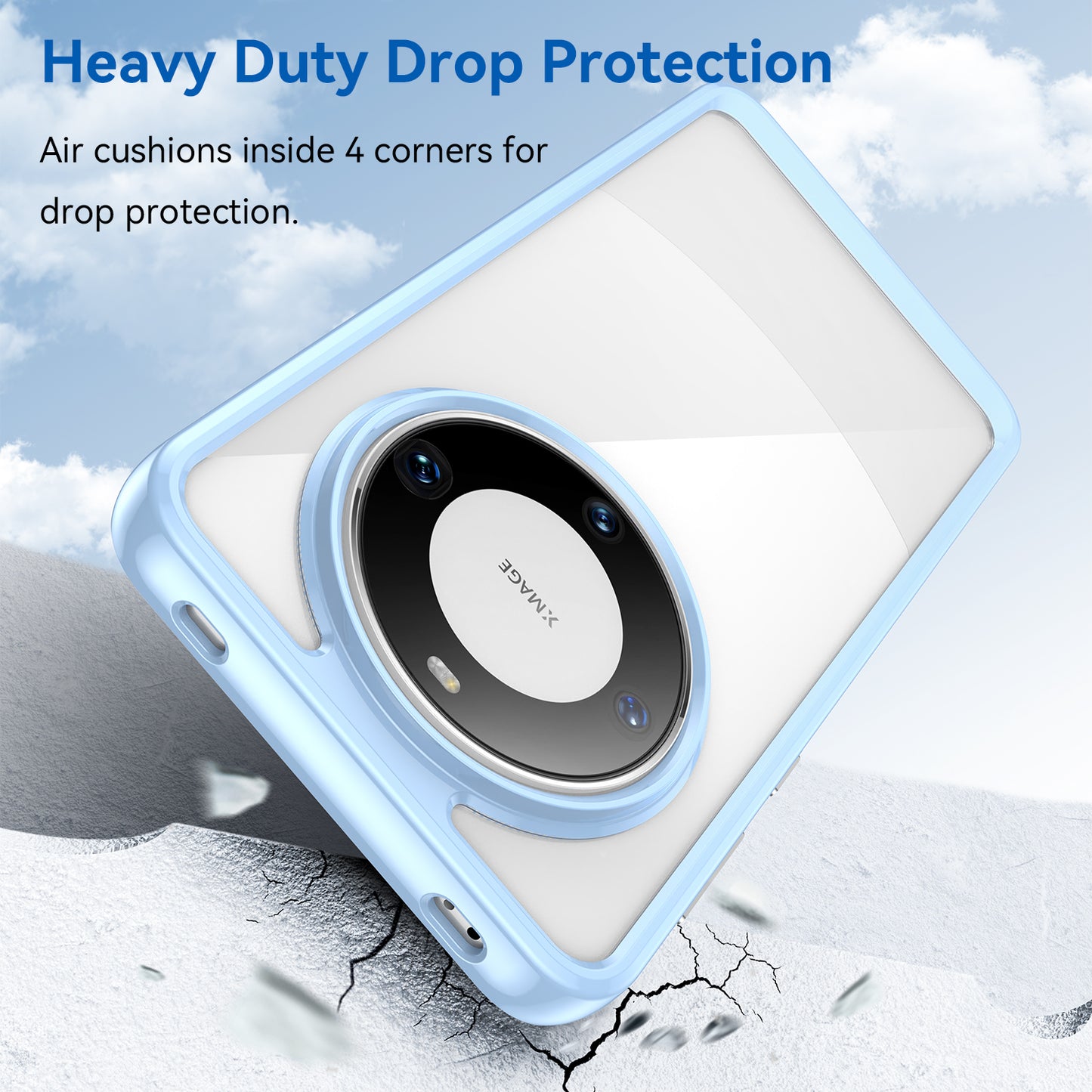 For Huawei Mate 60 Pro Case TPU+Acrylic Drop-proof Phone Cover