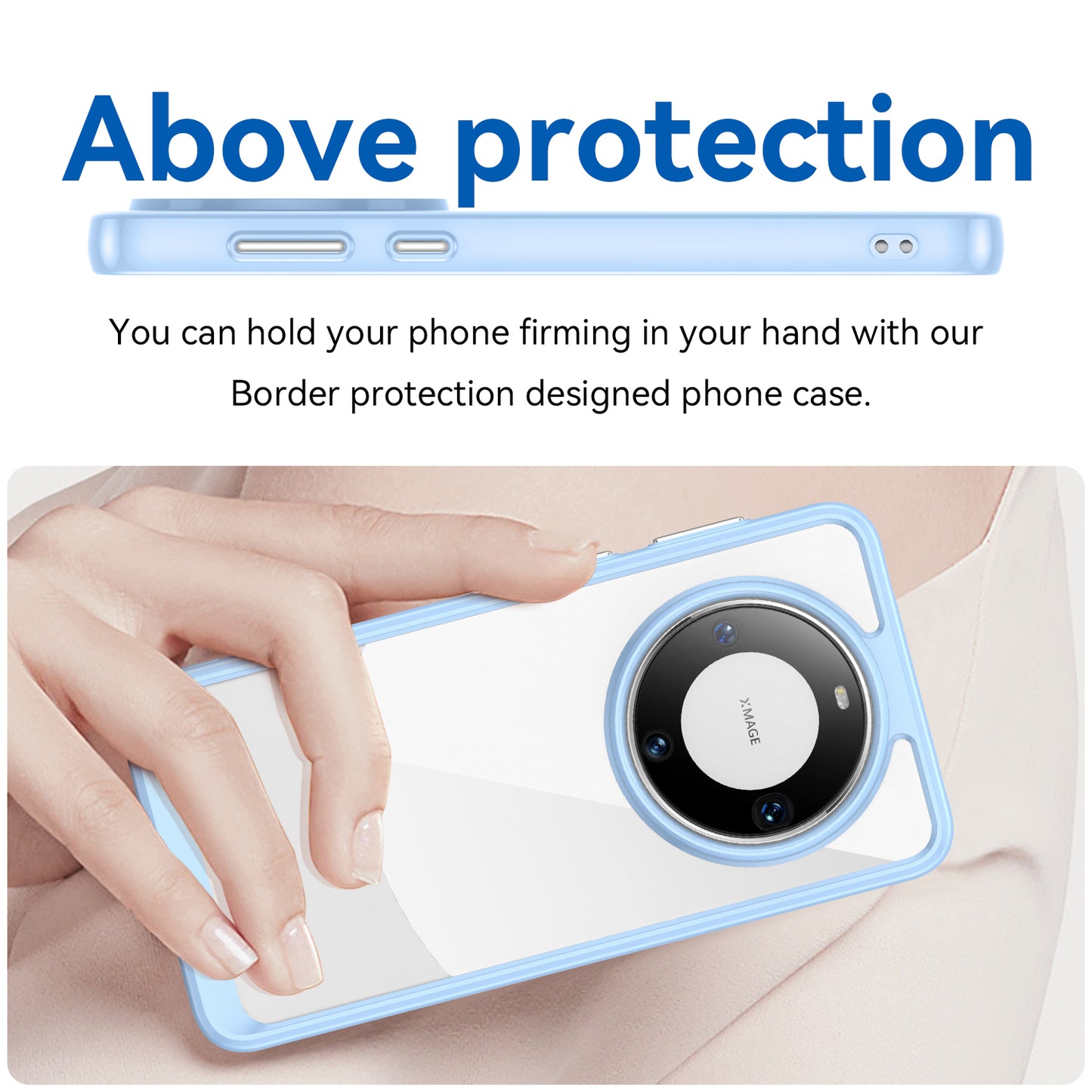 For Huawei Mate 60 Pro Case TPU+Acrylic Drop-proof Phone Cover