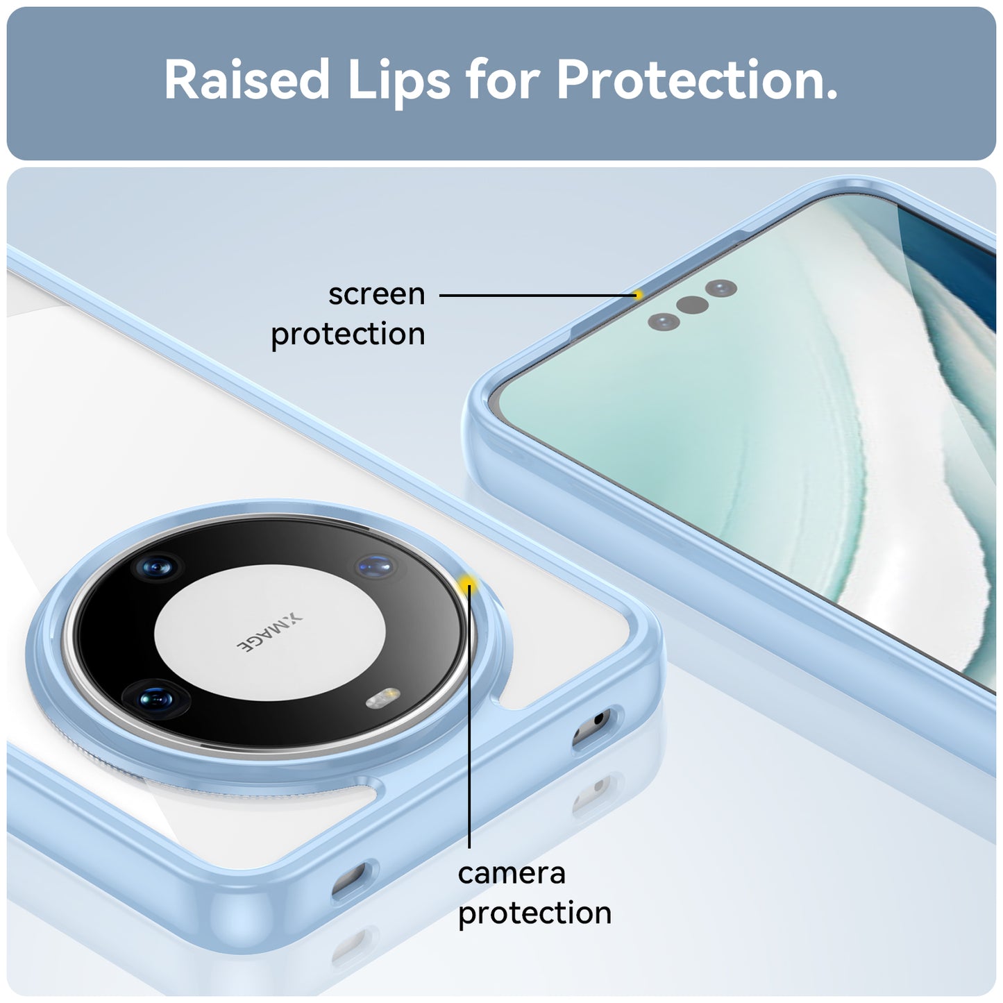 For Huawei Mate 60 Pro Case TPU+Acrylic Drop-proof Phone Cover