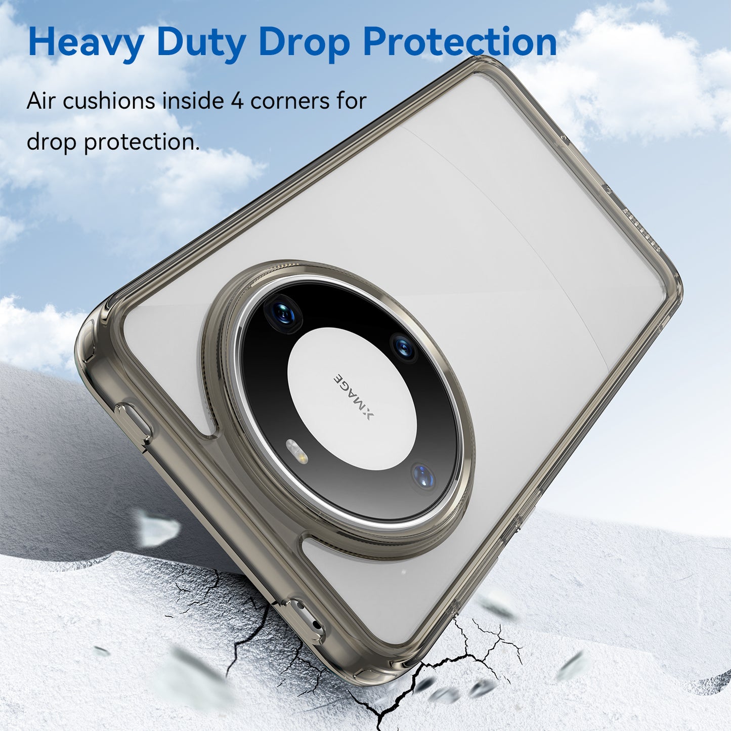 For Huawei Mate 60 Pro Case TPU+Acrylic Drop-proof Phone Cover