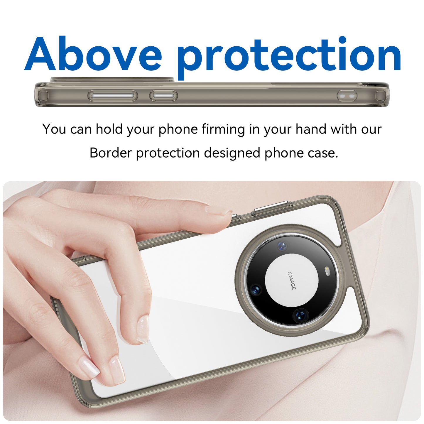 For Huawei Mate 60 Pro Case TPU+Acrylic Drop-proof Phone Cover