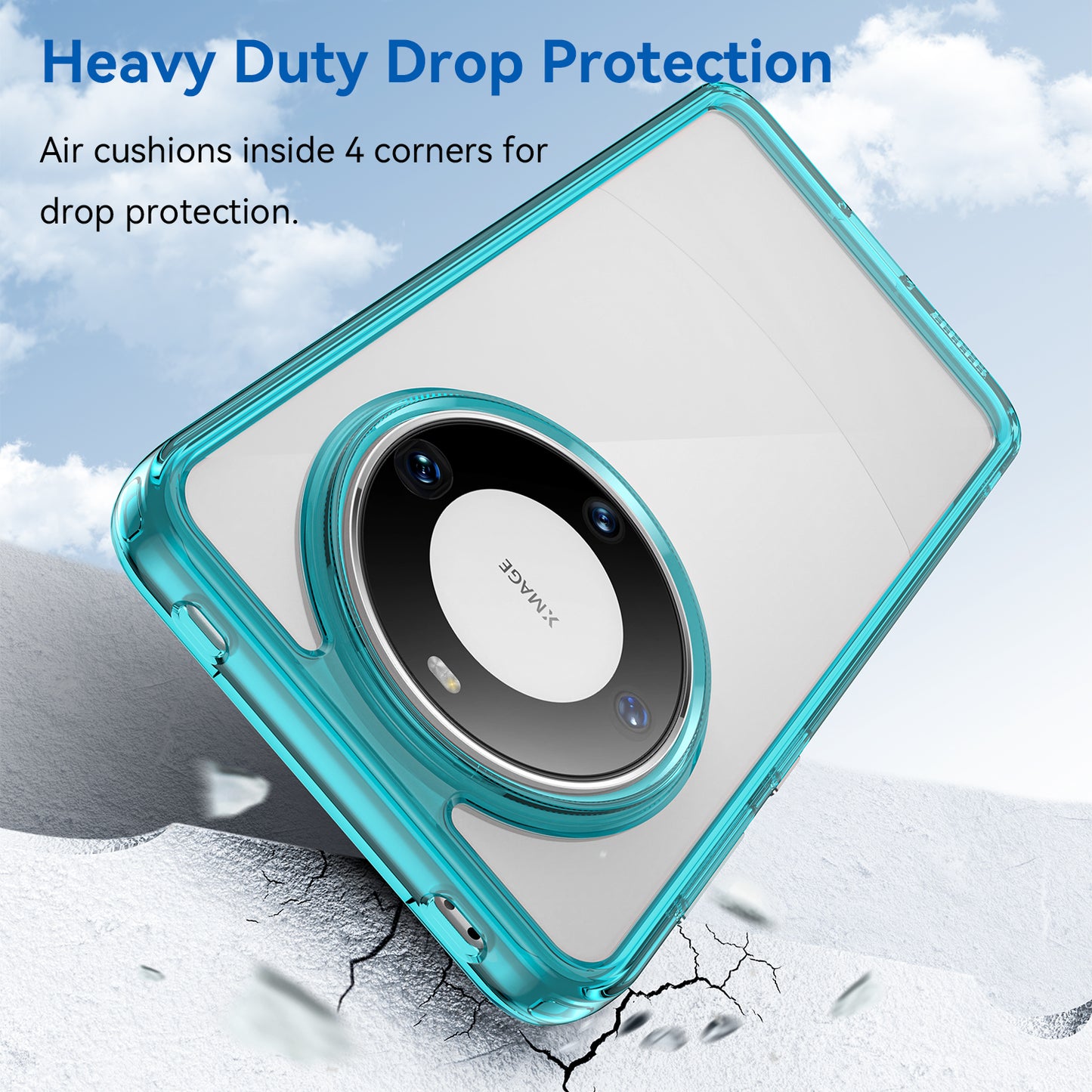 For Huawei Mate 60 Pro Case TPU+Acrylic Drop-proof Phone Cover