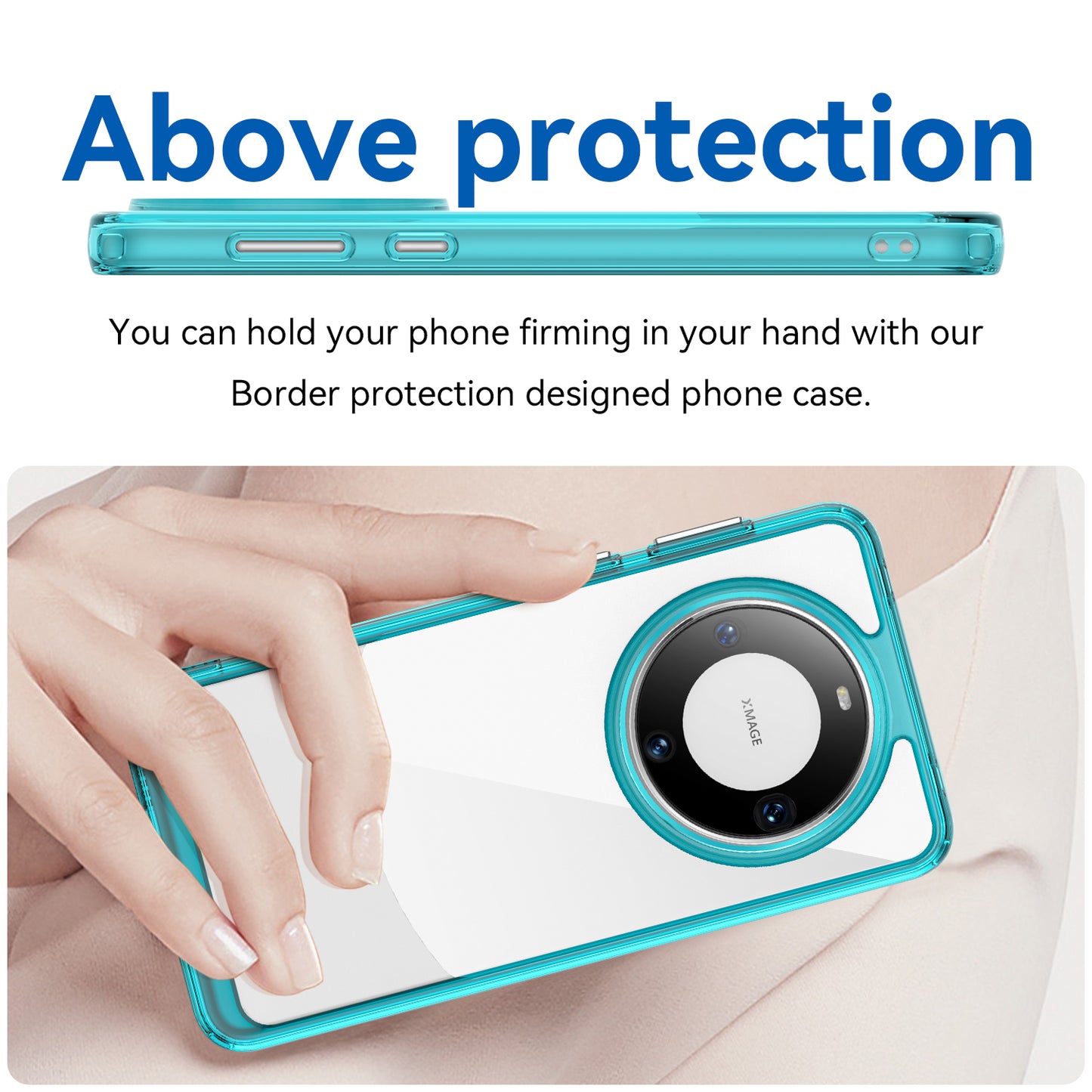 For Huawei Mate 60 Pro Case TPU+Acrylic Drop-proof Phone Cover