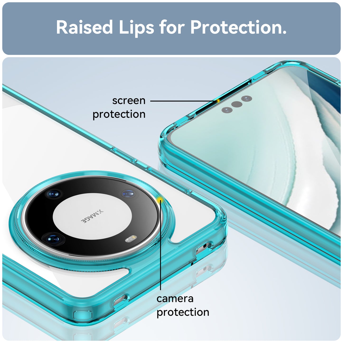 For Huawei Mate 60 Pro Case TPU+Acrylic Drop-proof Phone Cover