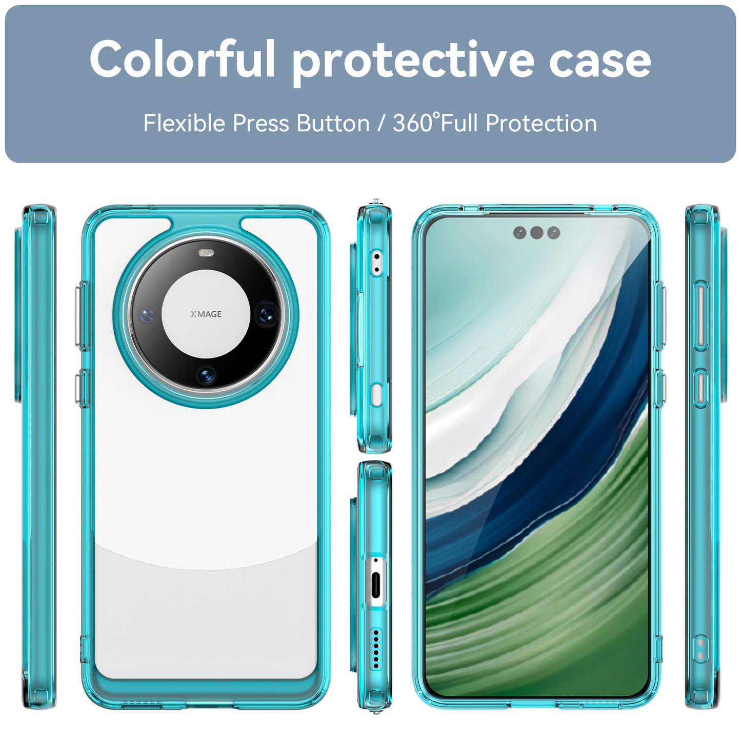 For Huawei Mate 60 Pro Case TPU+Acrylic Drop-proof Phone Cover