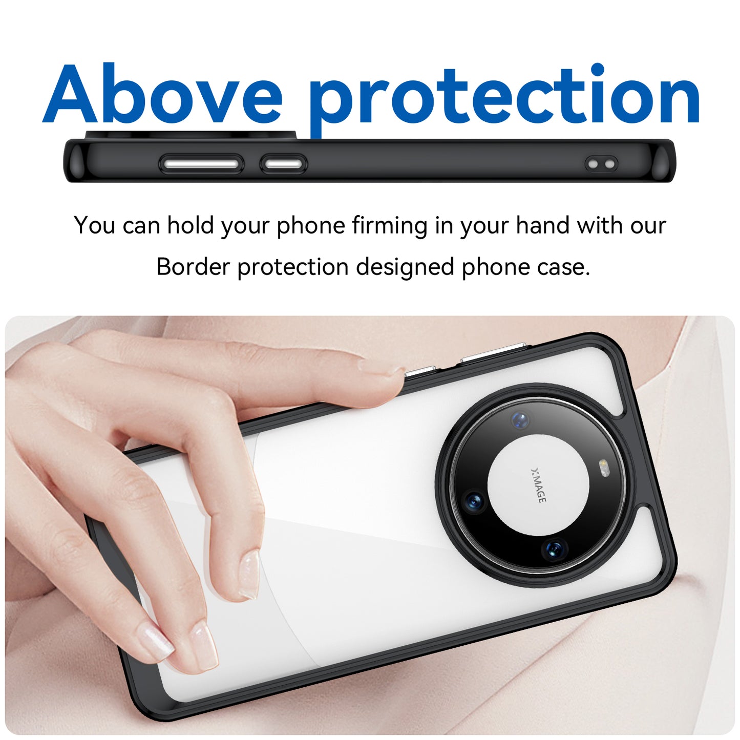 For Huawei Mate 60 Cover Drop-proof TPU+Acrylic Phone Case