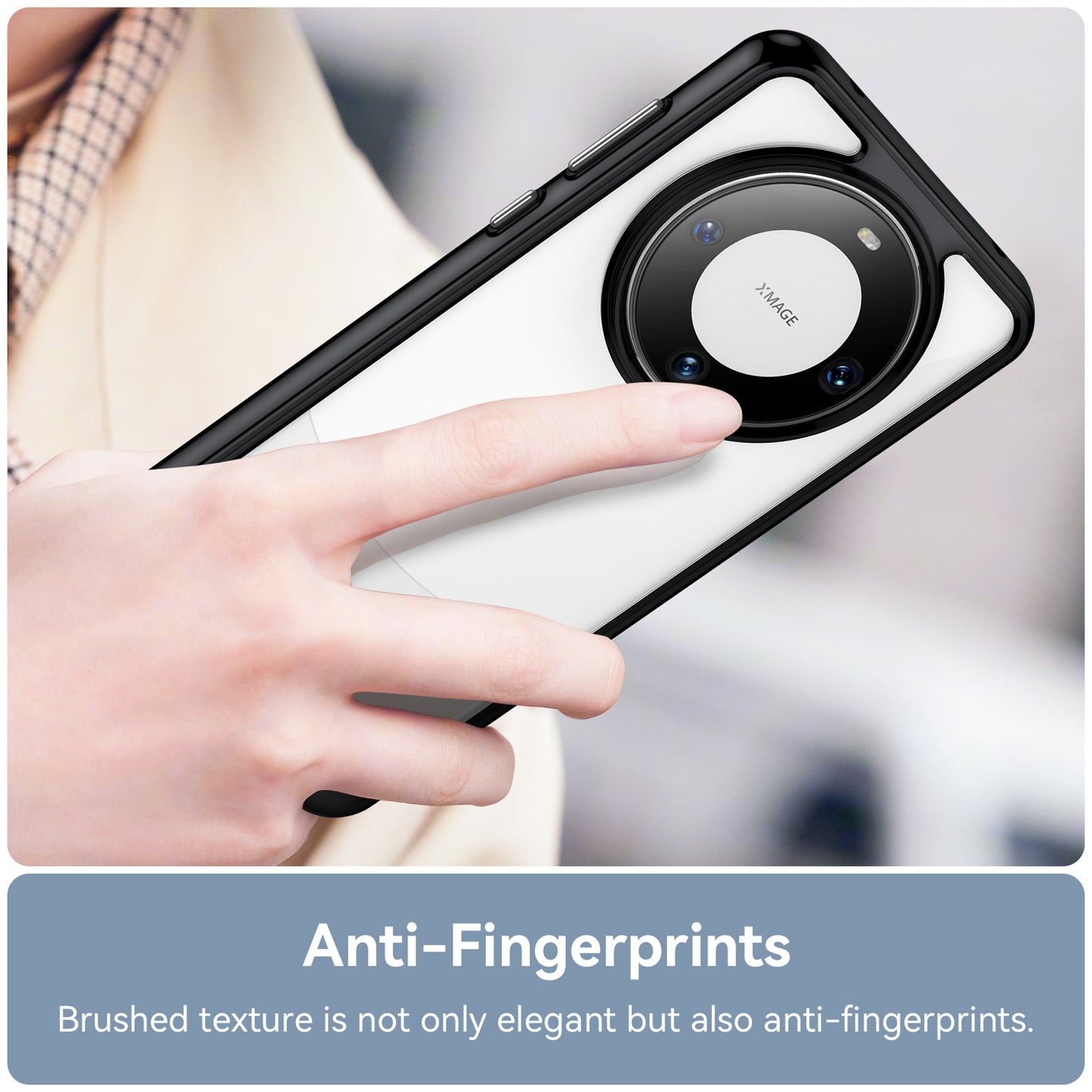 For Huawei Mate 60 Cover Drop-proof TPU+Acrylic Phone Case