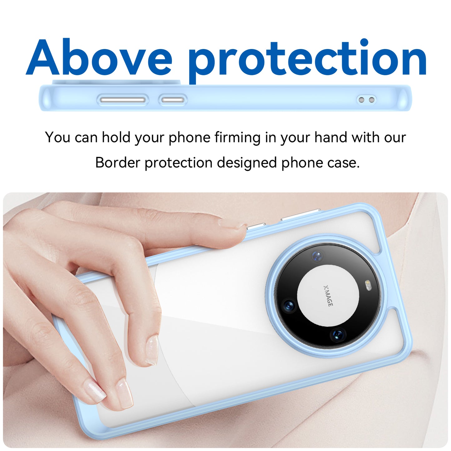 For Huawei Mate 60 Cover Drop-proof TPU+Acrylic Phone Case