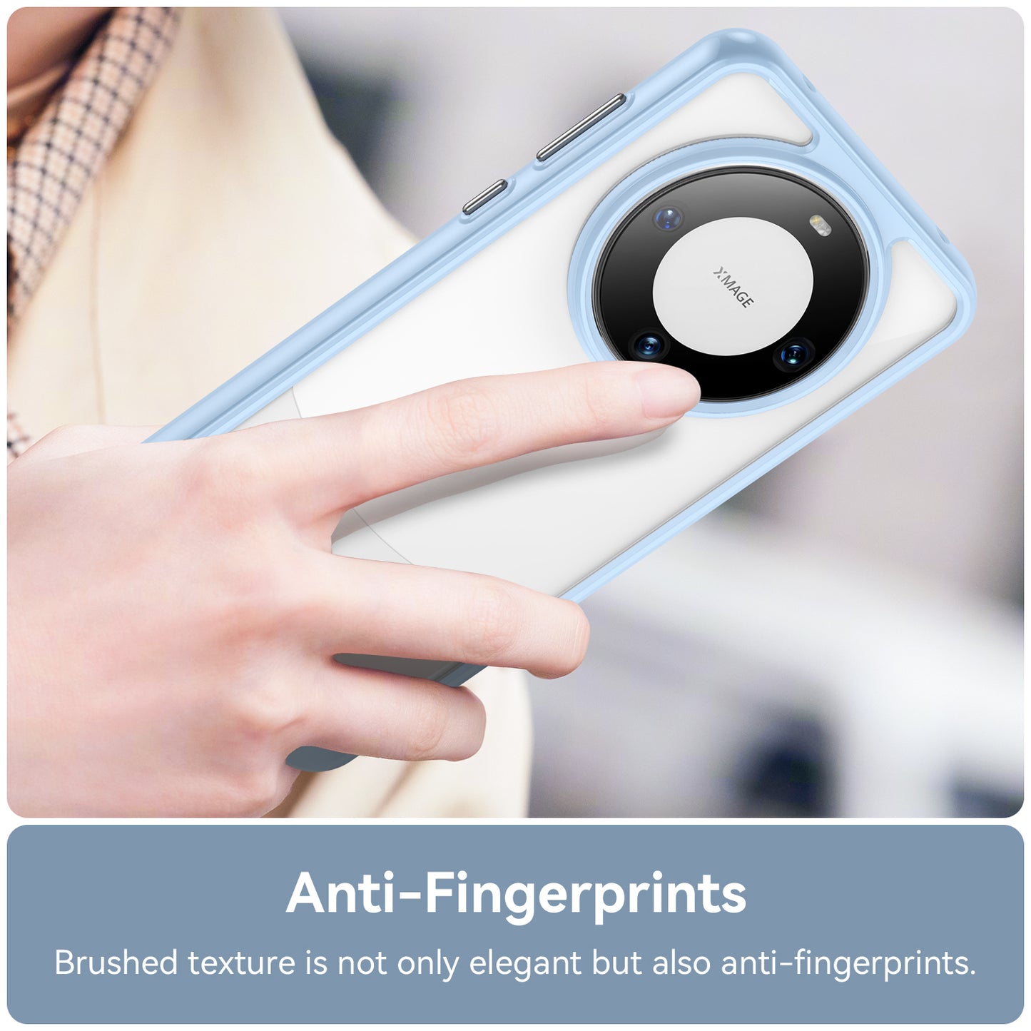For Huawei Mate 60 Cover Drop-proof TPU+Acrylic Phone Case