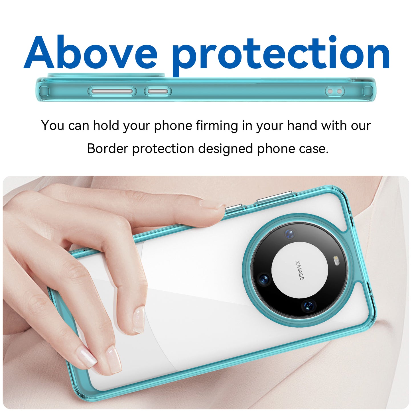 For Huawei Mate 60 Cover Drop-proof TPU+Acrylic Phone Case