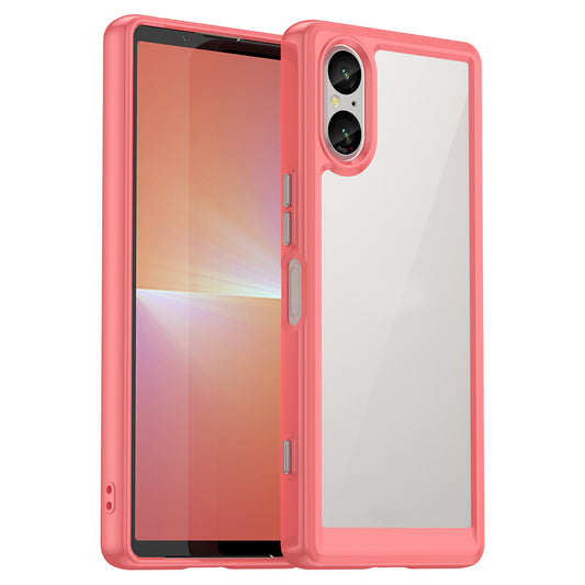For Sony Xperia 5 V Case TPU+Acrylic Mobile Phone Back Protector Cover