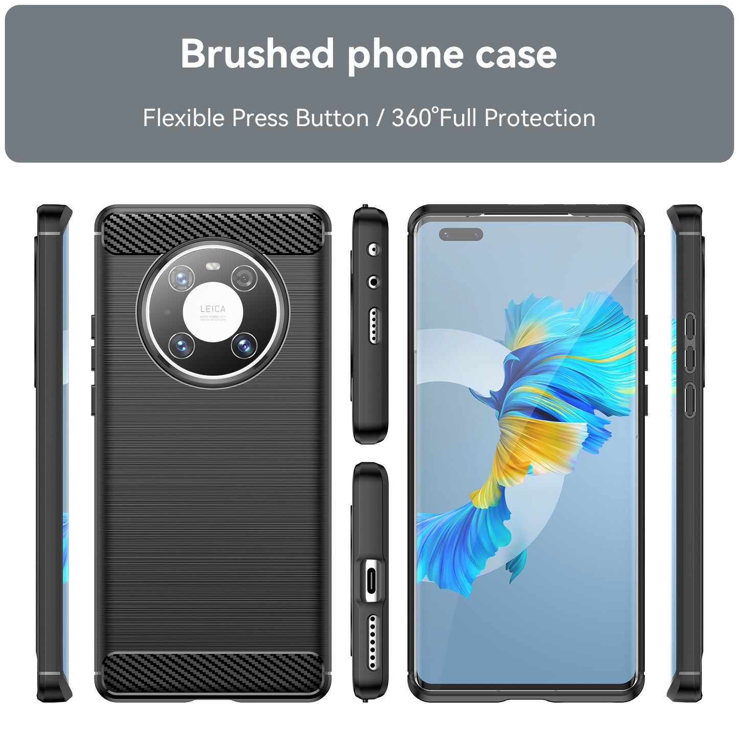 For Huawei Mate 40E Pro / Mate 40 Pro 5G / 4G Case Anti-scratch Brushed TPU Cell Phone Cover