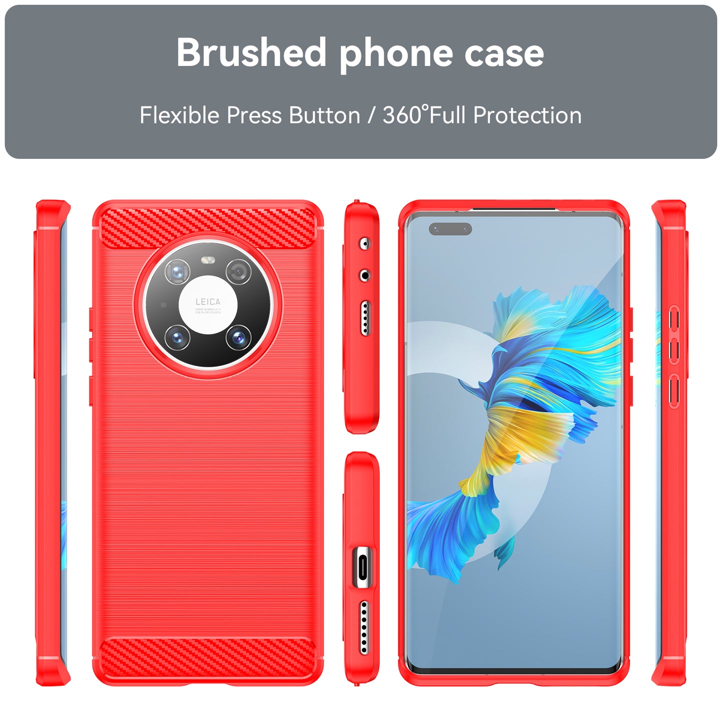 For Huawei Mate 40E Pro / Mate 40 Pro 5G / 4G Case Anti-scratch Brushed TPU Cell Phone Cover
